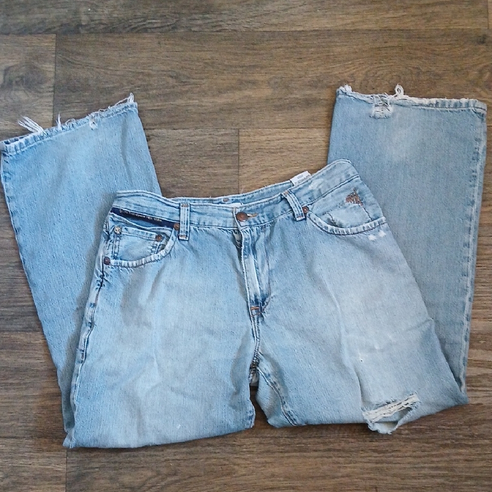 Vintage Y2K Marc Ecko No. 72 Times Square New York Cut & Sew Bootcut Jeans.